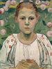 Portrait af Käthe von Bach i haven - Ferdinand Hodler — visning af kunstværket