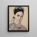 Portrait af Marie Elise Bernhard Hodler - Ferdinand Hodler — indrammet kunstværk på væggen