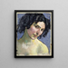 Portrait af modellen Giulia Leonardi - Ferdinand Hodler — indrammet kunstværk på væggen