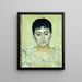 Portrait af Madame de R - Ferdinand Hodler — indrammet kunstværk på væggen
