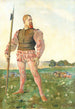 Den vrede kriger - Ferdinand Hodler — visning af kunstværket