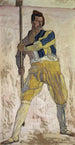 Kriger med halberd - Ferdinand Hodler — visning af kunstværket