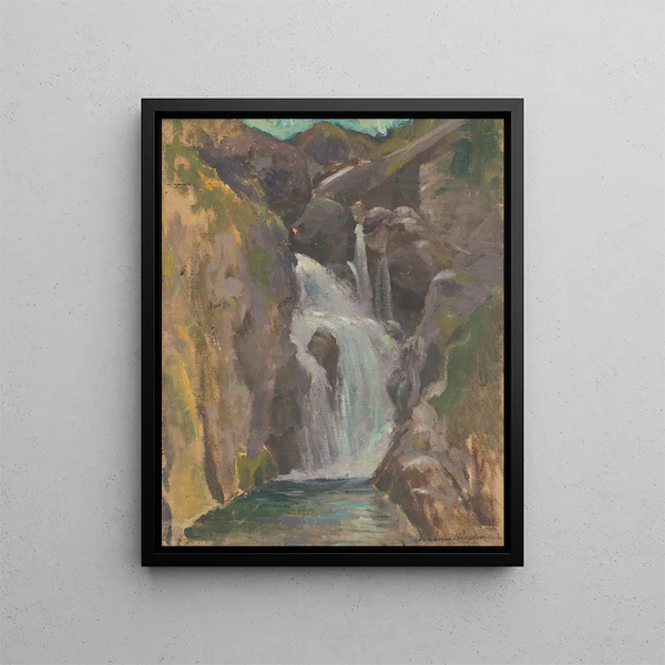 Cascade - Ferdinand Katona — indrammet kunstværk på væggen