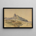 Les Montagnes Dois Irmãos au bord de la mer - Ferdinand Keller — indrammet kunstværk på væggen