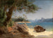 Landskab ved kysten nær Rio de Janeiro - Ferdinand Keller — visning af kunstværket