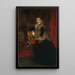 Portrait af Wilhelmine Keller - Ferdinand Keller — indrammet kunstværk på væggen