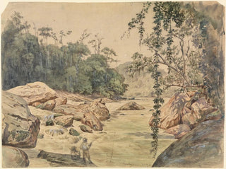 To fiskere ved Parahybafluss - Ferdinand Keller — visning af kunstværket