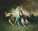 Nymfer flygtende - Ferdinand Leeke — visning af kunstværket