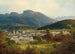 Vue over Ischl og Kaiservilla - Ferdinand Lepié — visning af kunstværket