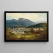 Vue over Ischl og Kaiservilla - Ferdinand Lepié — indrammet kunstværk på væggen