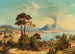 Vue de Naples med Vesuvius i baggrunden - Ferdinand Lepié — visning af kunstværket