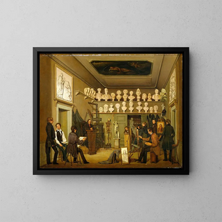 Ferdinand Richardt - A Studio At The Academy Of Fine Arts Copenhagen.webp