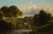 En båd på Susquehanna - Ferdinand Richardt — visning af kunstværket