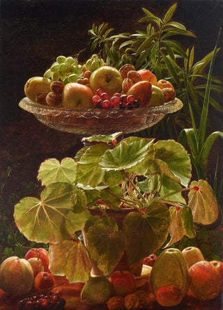 Ferdinand Richardt - Fruit and Plants with a Crystal Bowl.webp
