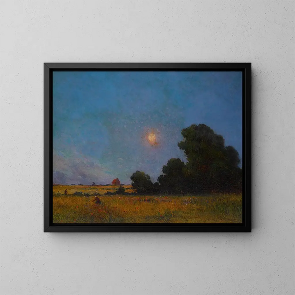 Champs fleuris à l'aube - Ferdinand du Puigaudeau — indrammet kunstværk på væggen