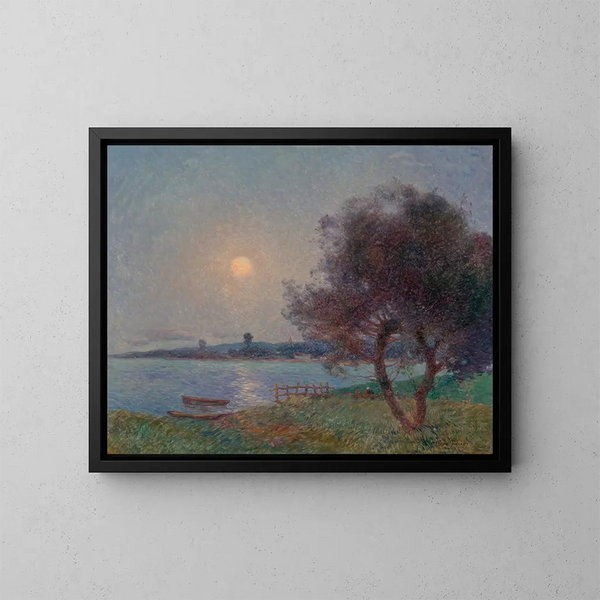 La rivière au clair de lune - Ferdinand du Puigaudeau — indrammet kunstværk på væggen