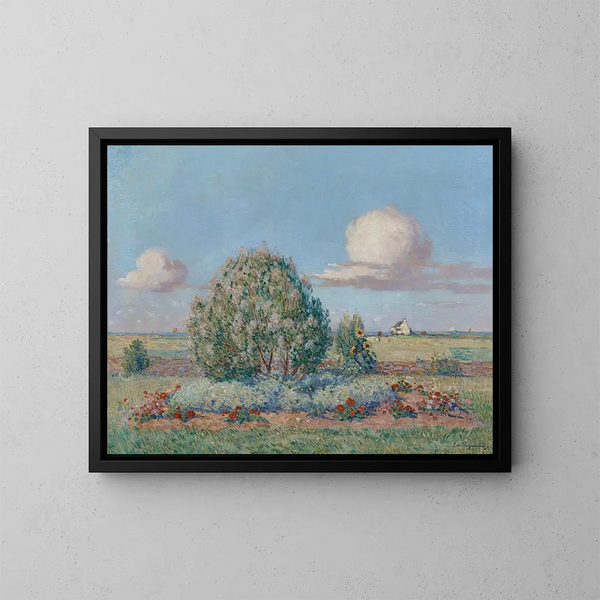 Parterre fleuri - Ferdinand du Puigaudeau — indrammet kunstværk på væggen