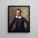 Portrait af grev Haubold von Einsiedel - Ferdinand von Rayski — indrammet kunstværk på væggen