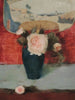 Roses og japansk fans olie på lærred - Fernand Khnopff — visning af kunstværket