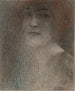 Studie af en dame - Fernand Khnopff — visning af kunstværket