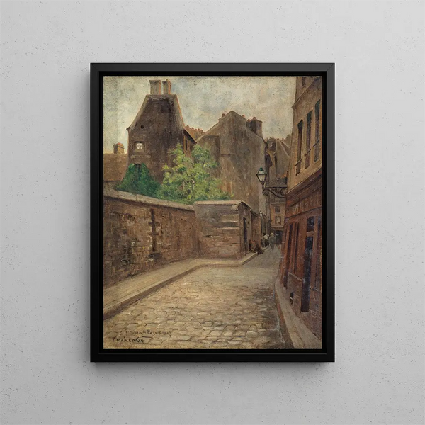 La rue Saint-Julien-le-Pauvre - Fernand Maillaud | Reproduction — indrammet kunstværk på væggen