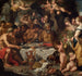 Fête des dieux dans une grotte près du rivage - Gerard Seghers — visning af kunstværket