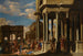 Caprice architectural med en procession bacchanale - Filippo Gagliardi — visning af kunstværket