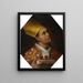 Saint Janvier, der holder sine blodflasker - Filippo Vitale — indrammet kunstværk på væggen