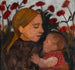 Pige med barn - Paula Modersohn-Becker — visning af kunstværket