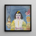 Pige med kommunionsmasker - James Ensor — indrammet kunstværk på væggen