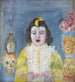 Pige med kommunionsmasker - James Ensor — visning af kunstværket