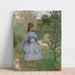 Reproduktion af maleriet Pige med en hund - Claude Monet