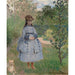 Reproduktion af maleriet Pige med en hund - Claude Monet
