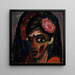 den egyptiske pige - Alexej von Jawlensky — indrammet kunstværk på væggen