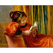 Reproduktion af maleriet Pige, der læser - Pierre-Auguste Renoir