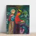 Reproduktion af maleriet Filles arrosant des fleurs (The Linde Frieze) - Edvard Munch