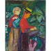 Reproduktion af maleriet Filles arrosant des fleurs (The Linde Frieze) - Edvard Munch