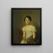Portrait af Andrienne Constance Bourdillon - Firmin Massot — indrammet kunstværk på væggen
