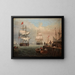 Port of Boston - Fitz Henry Lane — indrammet kunstværk på væggen