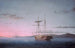 træsejlskibe om aftenen over Penobscot-bugten - Fitz Henry Lane — visning af kunstværket