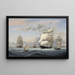 Port of New York - Fitz Henry Lane — indrammet kunstværk på væggen