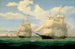 "Les navires Winged Arrow og Southern Cross i Boston havn" - Fitz Henry Lane — visning af kunstværket