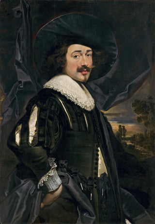 Flemish 17th Century Possibly Jan Cossiers - Portrait of a Man in a WideBrimmed Hat.webp