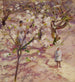 Blomster i Giverny - Theodore Robinson — visning af kunstværket