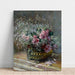 Reproduktion af maleriet Blomster i en Pot (Roser og Tåge) - Claude Monet