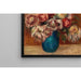 Reproduktion af maleriet Blomster i en grøn vase - Pierre-Auguste Renoir
