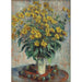 Reproduktion af maleriet af solsikkeblomster - Claude Monet