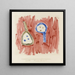 Blomster pander I - Paul Klee — indrammet kunstværk på væggen