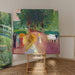 Reproduktion af maleriet Flirt i parken - Edvard Munch