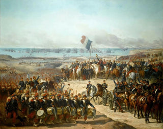 det franske hærs landgang i Old Port, 14. september 1854 - Félix-Joseph Barrias — visning af kunstværket